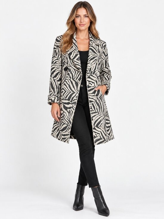 Rachel Zoe Jackets & Blazers - Rachel Zoe Zebra Print Jacket / Coat Size Large